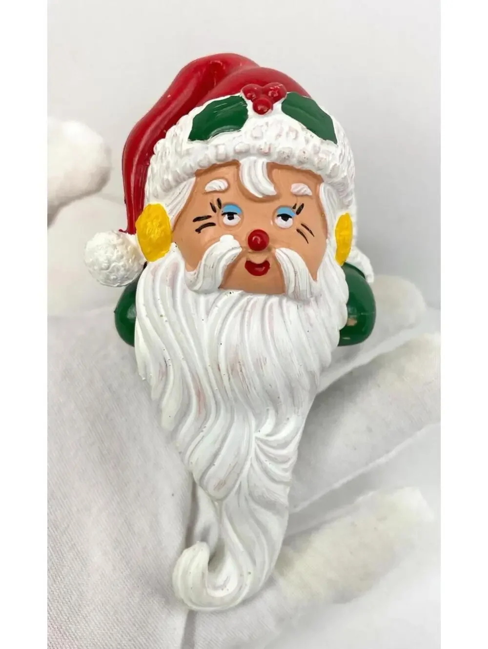 Vintage Kurt S Adler Santa Claus Stocking Hanger/Holder/ Italy